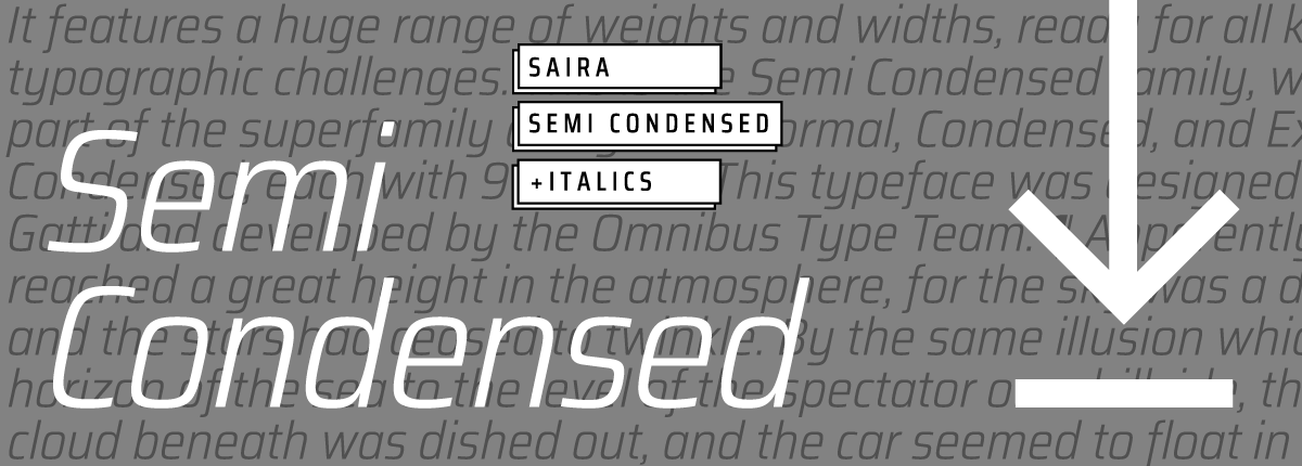 Saira Semi Condensed - Slider 3